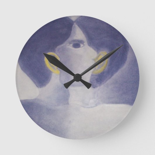 Flüstern-Sammlung Runde Wanduhr (Vorderseite)