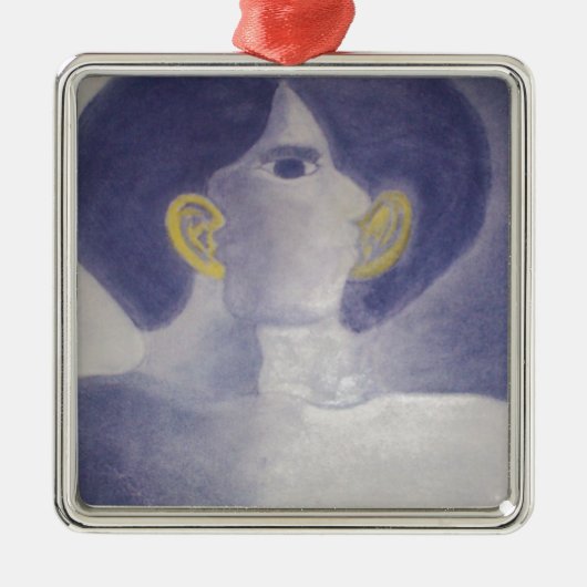 Flüstern-Sammlung Silbernes Ornament (Vorne)