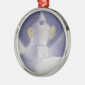 Flüstern-Sammlung Silbernes Ornament (Links)