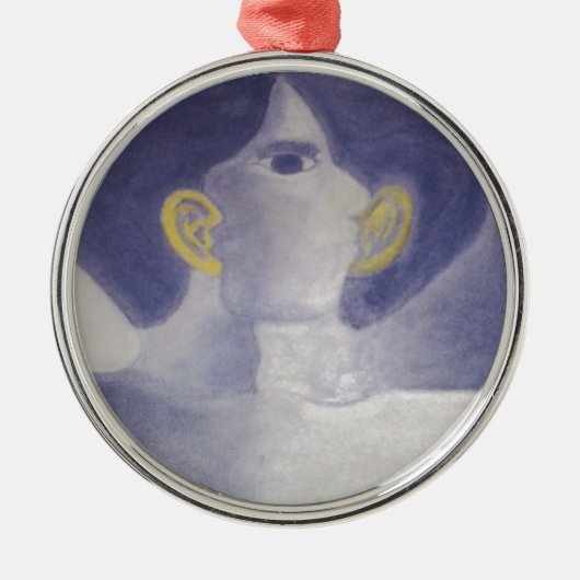 Flüstern-Sammlung Silbernes Ornament (Vorne)