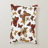 Flüstern - Schmetterlinge auf Weiß Dekokissen (Rückseite(Vertikal))