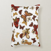 Flüstern - Schmetterlinge auf Weiß Dekokissen (Vorderseite(Vertikal))