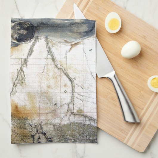 Flüstern über die Steppe Küchentuch (Viertel Falte)