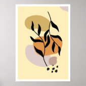 Flüstern von Blätter 2: Minimalistisch Boho Botani Poster (Vorne)