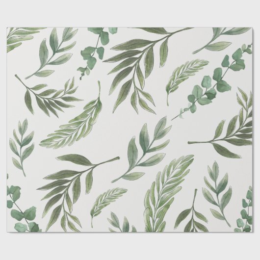Flüstern von Blätter Geschenkpapier (Flach)