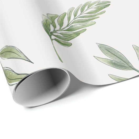 Flüstern von Blätter Geschenkpapier (Rolleneckpunkt)