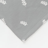 Flüstern von Blätter Komfort Fleecedecke (Ecke)