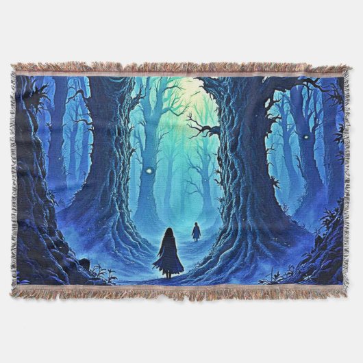 Flüstern von dunkler Woods-Fantasie Decke (Vorderseite)