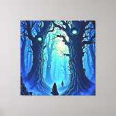 Flüstern von dunkler Woods-Fantasie Leinwanddruck (Vorderseite)