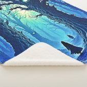 Flüstern von dunkler Woods-Fantasie Sherpadecke (3/4)