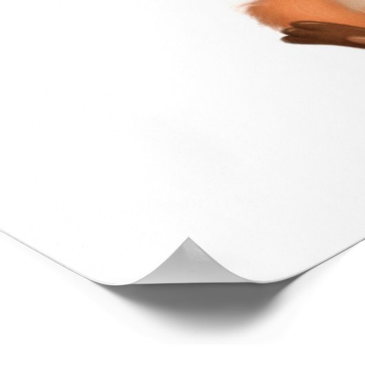 Flüstern von Eichhörnchennachlässen Poster (Ecke)