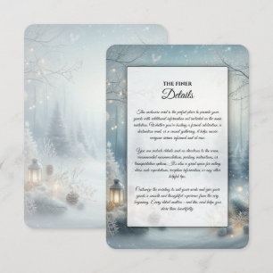 Flüstern von einer Wintersonnenwendhochzeit Begleitkarte