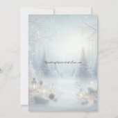 Flüstern von einer Wintersonnenwendhochzeit Einladung (Rückseite)