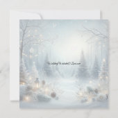 Flüstern von einer Wintersonnenwendhochzeit Einladung (Rückseite)
