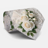 Flüstern von Elegance: Rose, Spitzen und zeitlose  Krawatte (Gerollt)