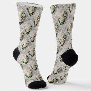 Flüstern von Elegance: Rose, Spitzen und zeitlose Socken