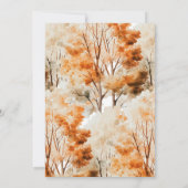 Flüstern von Fall Baby Dusche Einladung (Rückseite)