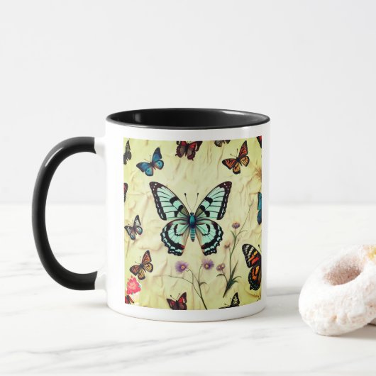 "Flüstern von Flügeln" Tasse (Mit Donut)
