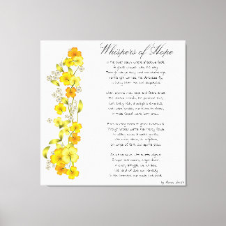 Flüstern von Hope Canvas Print Leinwanddruck