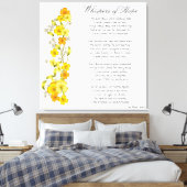 Flüstern von Hope Canvas Print Leinwanddruck (Insitu (Schlafzimmer))