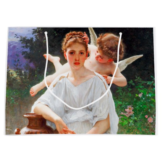 Flüstern von Liebe, Bouguereau Große Geschenktüte (Vorderseite)