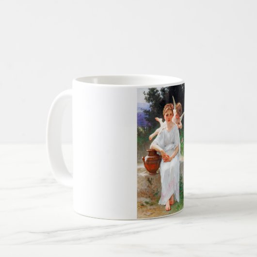Flüstern von Liebe, Bouguereau Kaffeetasse (Vorderseite Links)