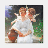 Flüstern von Liebe, Bouguereau Magnet (Vorne)