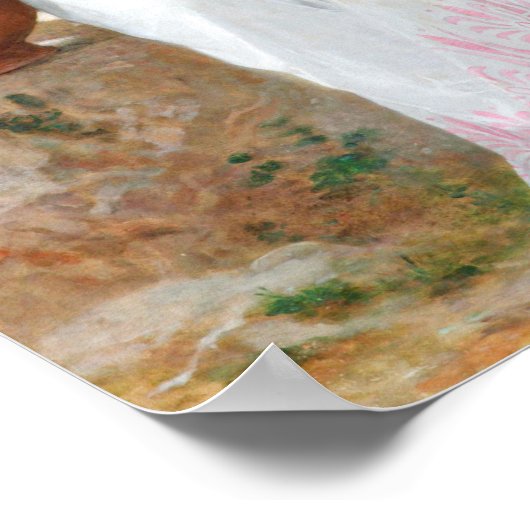 Flüstern von Liebe, Bouguereau Poster (Ecke)