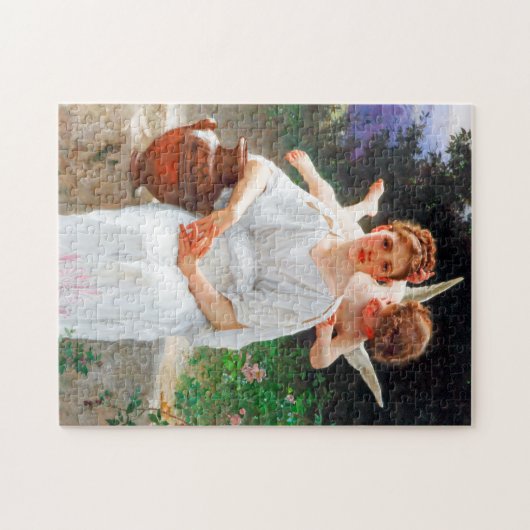 Flüstern von Liebe, Bouguereau Puzzle (Horizontal)