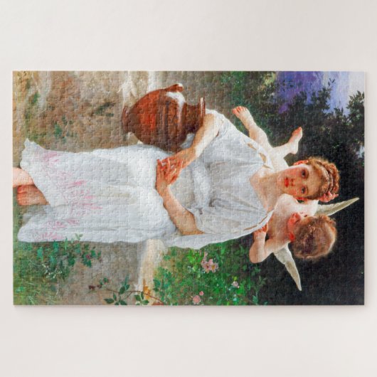 Flüstern von Liebe, Bouguereau Puzzle (Horizontal)