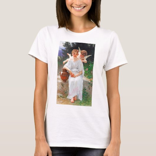 Flüstern von Liebe, Bouguereau T-Shirt (Vorderseite)