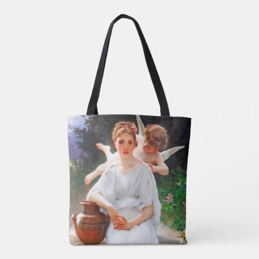 Flüstern von Liebe, Bouguereau Tasche (Rückseite)
