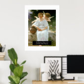 Flüstern von Liebe durch Bouguereau Poster (Heimbüro)