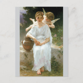 Flüstern von Liebe durch Bouguereau Postkarte