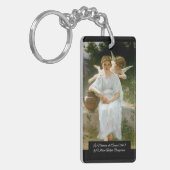Flüstern von Liebe durch Bouguereau Schlüsselanhänger (Vorderseite links)