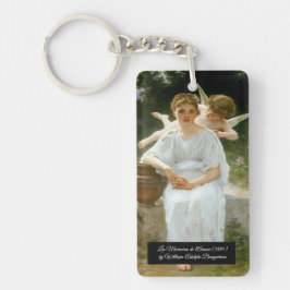 Flüstern von Liebe durch Bouguereau Schlüsselanhänger