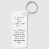 Flüstern von Liebe durch Bouguereau Schlüsselanhänger (Rückseite)