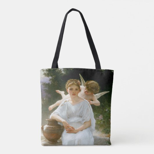 Flüstern von Liebe durch Bouguereau Tasche (Rückseite)