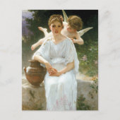 "Flüstern von Liebe" von Bouguereau Postkarte (Vorderseite)