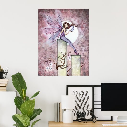 Flüstern von Moon Fairy Poster (Heimbüro)