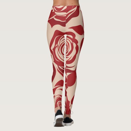 Flüstern von Rose Leggings (Rückseite)