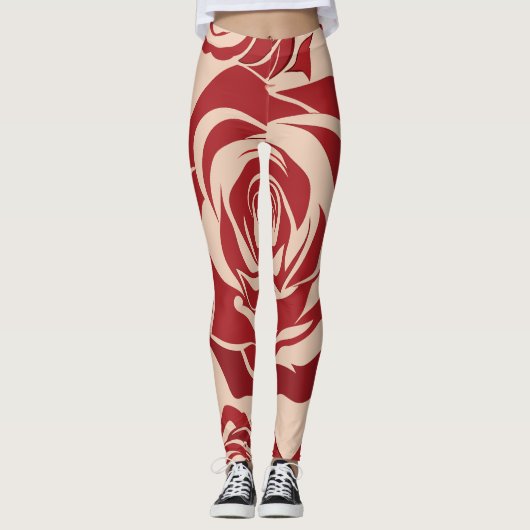 Flüstern von Rose Leggings (Vorderseite)