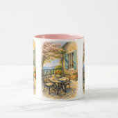 Flüstern von Salbei Vintage Meeresleben Tasse (Zentrum)