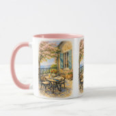 Flüstern von Salbei Vintage Meeresleben Tasse (Links)
