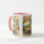 Flüstern von Salbei Vintage Meeresleben Tasse (Vorderseite Links)