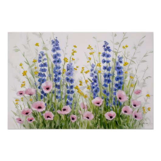 Flüstern von Wildblumen Poster (Vorderseite)