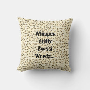 Flüstern Weicher Sweet Words Throw Kissen