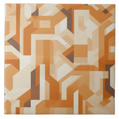 Flüstern Wind Delikate Apricot Waves Fliese (Vorderseite)