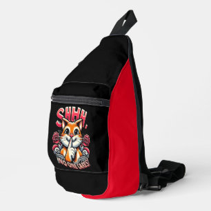 Flüstern wirft einem künstlerischen Shhhh niemande Crossbody Bag