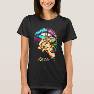 flüstern Worte der Weisheit Gelassen Friedenszeich T-Shirt